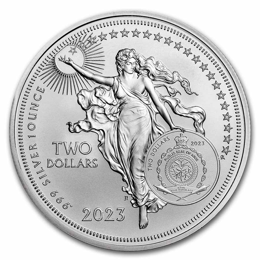 Buy 2023 1 oz Silver Icons Marie Curie MS-70 NGC | APMEX