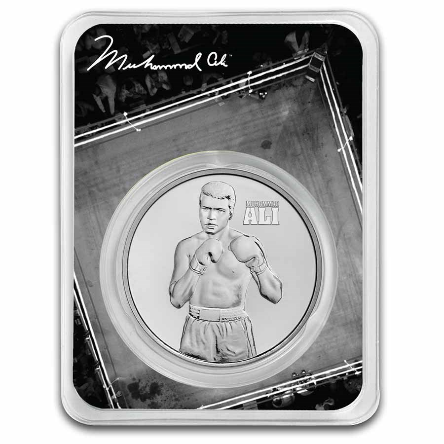 2023 Niue 1 oz Silver Muhammad Ali BU w/ TEP