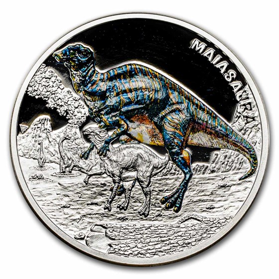 2023 Niue 1 oz Silver Prehistoric World: Maiasaura 2023 Niue 1 oz Silver Prehistoric World: Maiasaura