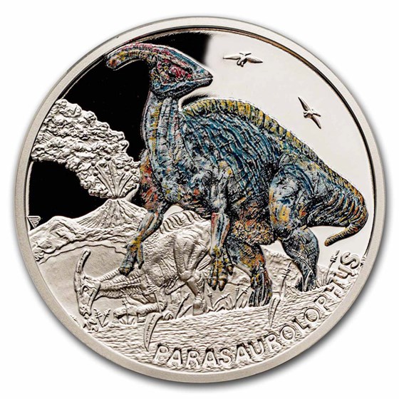 2023 Niue 1 oz Silver Prehistoric World: Parasaurolophus 2023 Niue 1 oz Silver Prehistoric World: Parasaurolophus