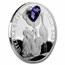 2023 Niue 1 oz Silver Proof Crystal Coin: Hello Baby