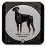2023 Niue 1 oz Silver Proof Dog Breeds: Doberman