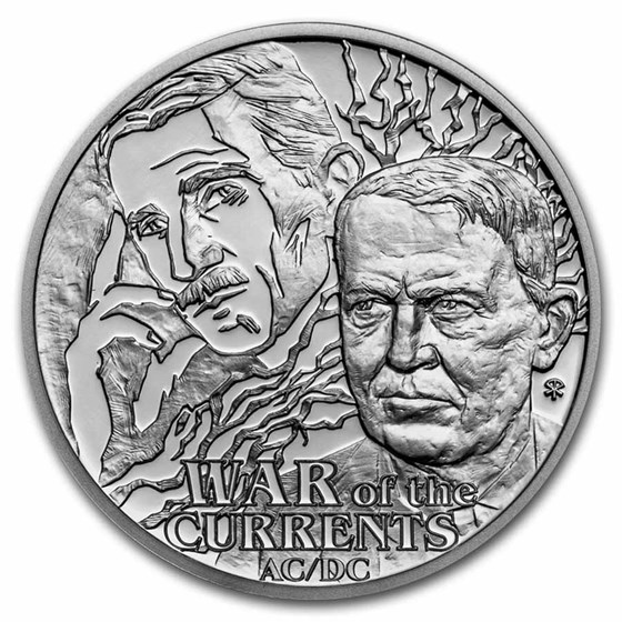 2023 Niue 1 oz Silver Proof Nikola Tesla; War of the Currents 2023 Niue 1 oz Silver Proof Nikola Tesla; War of the Currents