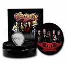 2023 Niue 10 gram Ag Aerosmith 50th Anniv Playable Guitar Pick