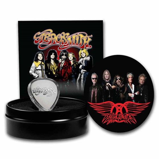 2023 Niue 10 gram Ag Aerosmith 50th Anniv Playable Guitar Pick 2023 Niue 10 gram Ag Aerosmith 50th Anniv Playable Guitar Pick