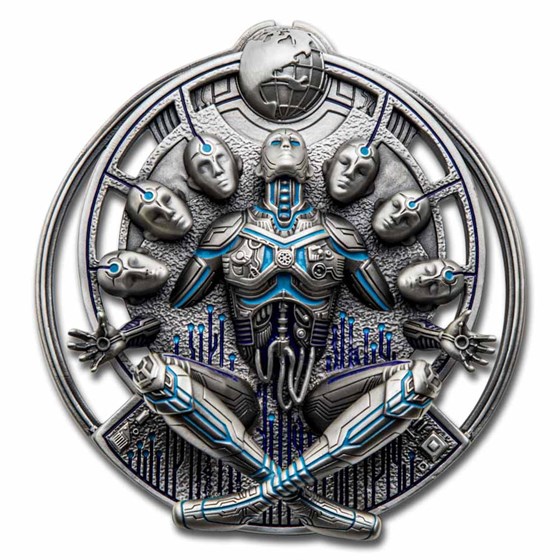 2023 Niue 10 oz Silver Antique Artificial Intelligence 2023 Niue 10 oz Silver Antique Artificial Intelligence