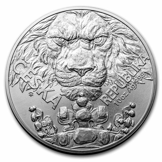 2023 Niue 10 oz Silver Czech Lion BU 2023 Niue 10 oz Silver Czech Lion BU