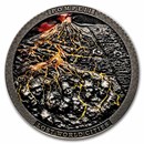 2023 Niue 2 oz Antique Silver Lost World Cities: Pompeii