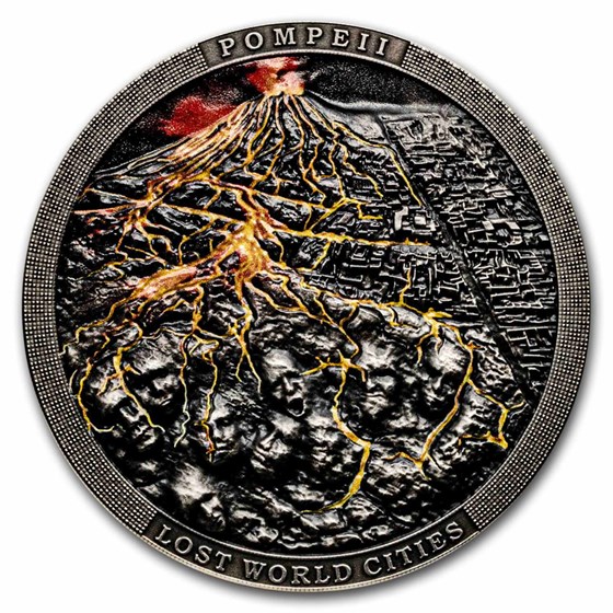 2023 Niue 2 oz Antique Silver Lost World Cities: Pompeii 2023 Niue 2 oz Antique Silver Lost World Cities: Pompeii