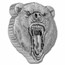 2023 Niue 2 oz Silver $5 Fierce Nature - Grizzly Bear