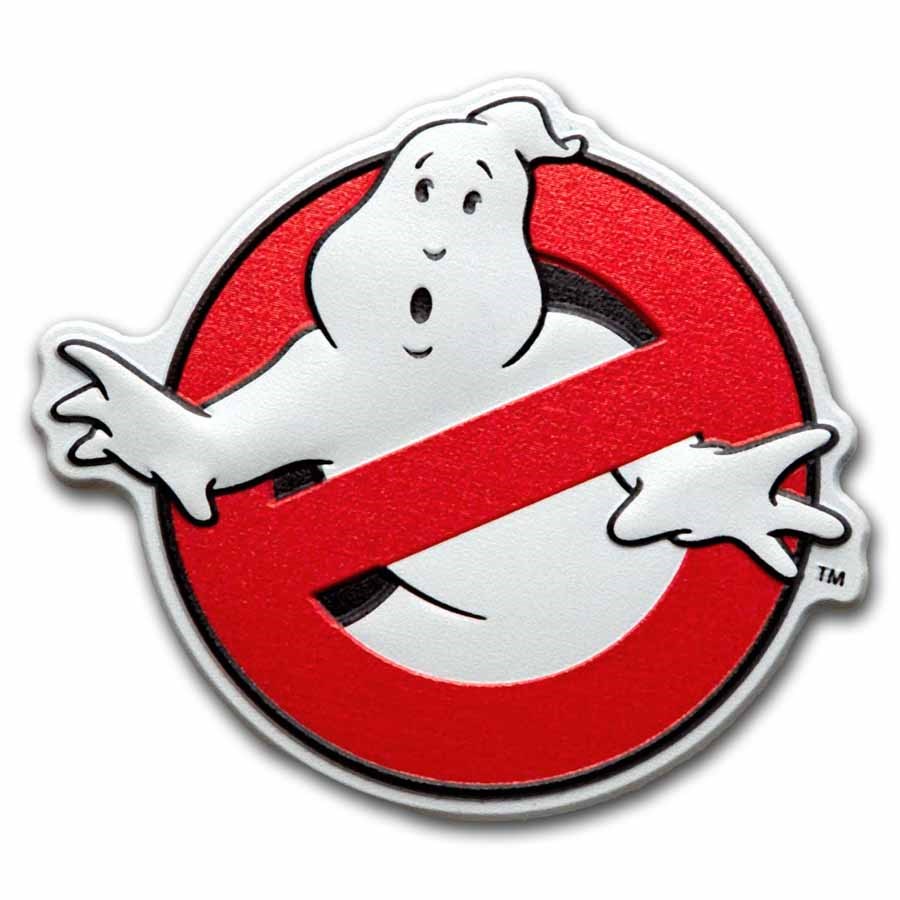2023 Niue 2 oz Silver $5 Ghostbusters Logo Shaped Coin