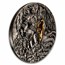 2023 Niue 2 oz Silver Antique Angels & Demons: Leviathan