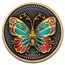 2023 Niue 2 oz Silver Antique Butterfly