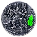 2023 Niue 2 oz Silver Antique Dwarf (with Box & COA)