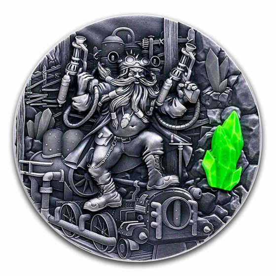 2023 Niue 2 oz Silver Antique Dwarf (with Box & Dmg. COA) 2023 Niue 2 oz Silver Antique Dwarf (with Box & Dmg. COA)