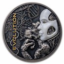 2023 Niue 2 oz Silver Antique Evolution