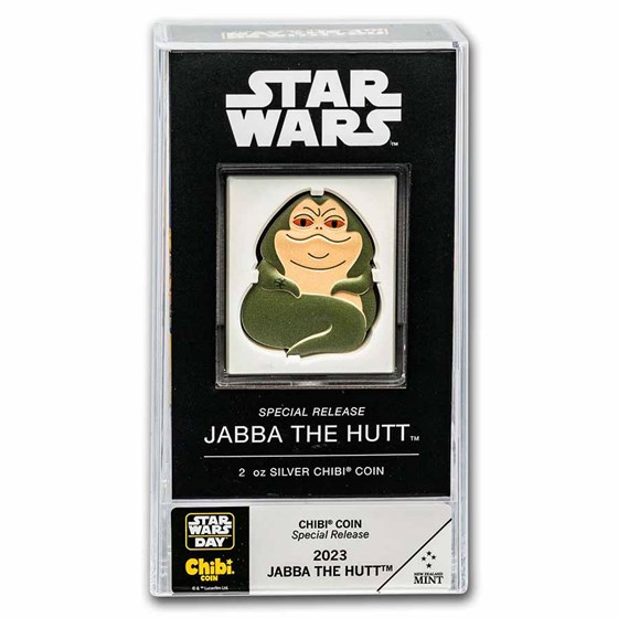 2023 Niue 2 oz Silver Chibi Collection: Star Wars: Jabba the Hutt 2023 Niue 2 oz Silver Chibi Collection: Star Wars: Jabba the Hutt