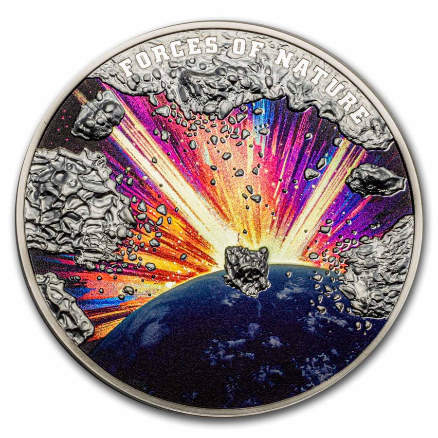 2023 Niue 2 oz Silver Proof Forces of Natura; Meteorite