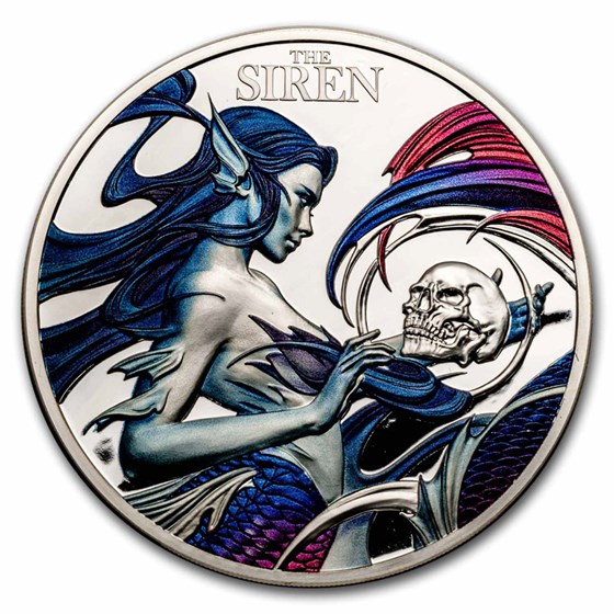 2023 Niue 2 oz Silver Proof Mythical Creatures; The Siren