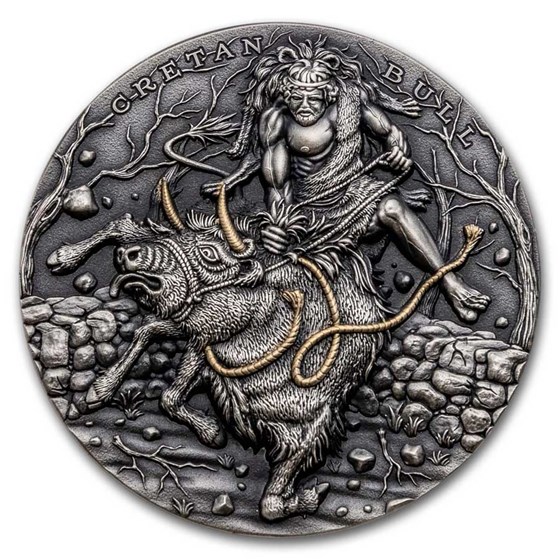 2023 Niue 2 oz Silver Twelve Labors of Hercules: Cretan Bull 2023 Niue 2 oz Silver Twelve Labors of Hercules: Cretan Bull