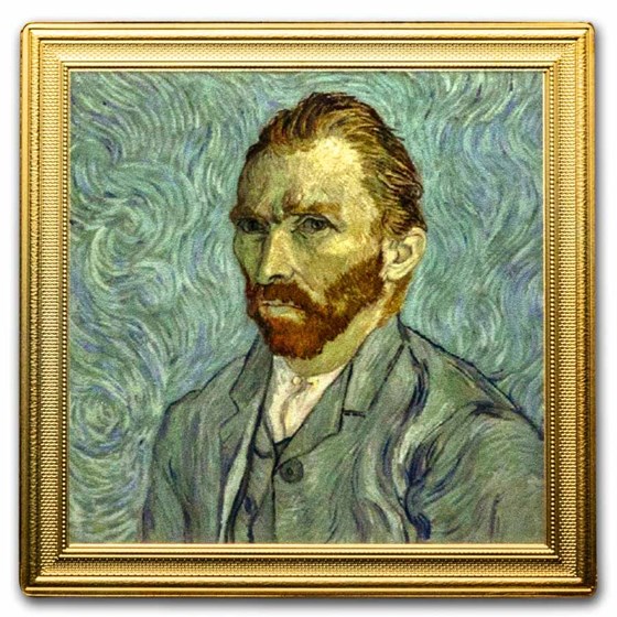 2023 Niue 2 oz Silver Vincent van Gogh: Self-Portrait 2023 Niue 2 oz Silver Vincent van Gogh: Self-Portrait