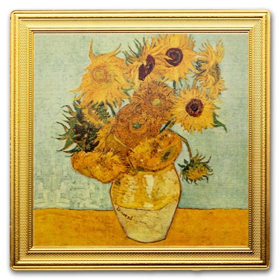 2023 Niue 2 oz Silver Vincent van Gogh: Sunflowers (w/ Box & COA) 2023 Niue 2 oz Silver Vincent van Gogh: Sunflowers (w/ Box & COA)