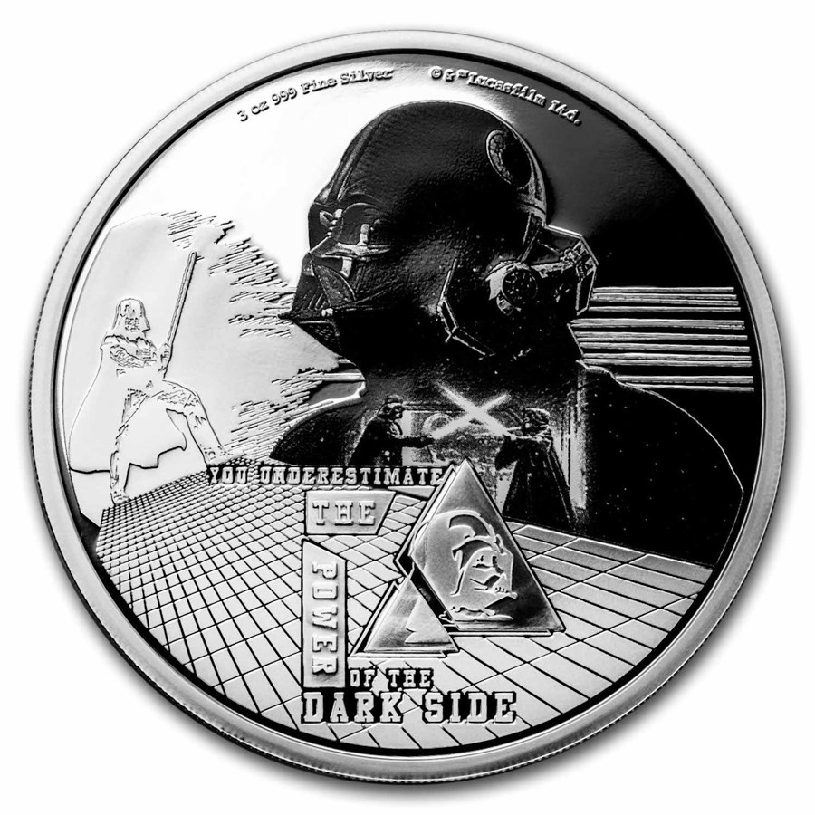 Buy 2023 Niue 3 oz Silver $10 Star Wars: Darth Vader | APMEX Buy 2023 Niue 3 oz Silver $10 Star Wars: Darth Vader | APMEX