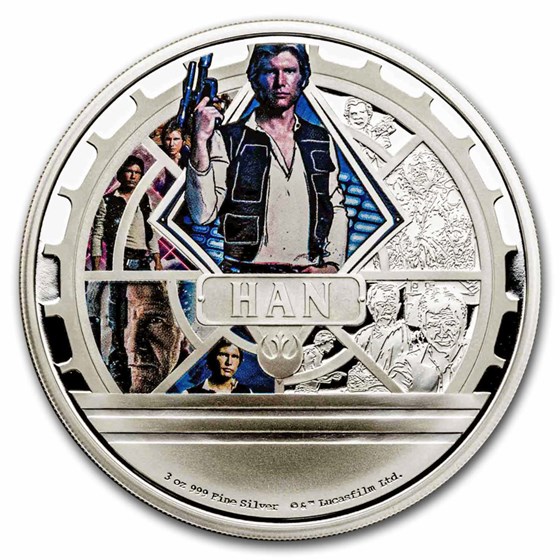 2023 Niue 3 oz Silver $10 Star Wars: Han Solo 2023 Niue 3 oz Silver $10 Star Wars: Han Solo