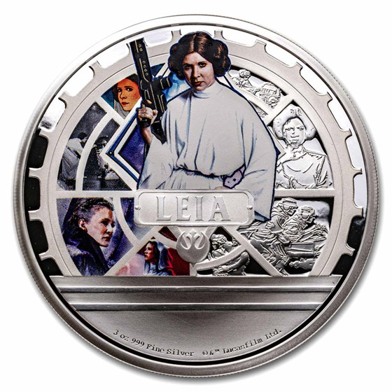 2023 Niue 3 oz Silver $10 Star Wars: Princess Leia 2023 Niue 3 oz Silver $10 Star Wars: Princess Leia