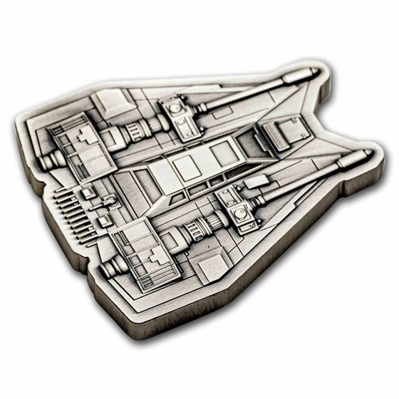 2023 Niue 3 oz Silver $2 Star Wars Snowspeeder Shaped Coin 2023 Niue 3 oz Silver $2 Star Wars Snowspeeder Shaped Coin