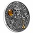 2023 Niue 3 oz Silver Antique Divine Faces of the Sun; Vishnu
