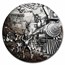 2023 Niue 3 oz Silver Around the World in 80 Days: Train Trip