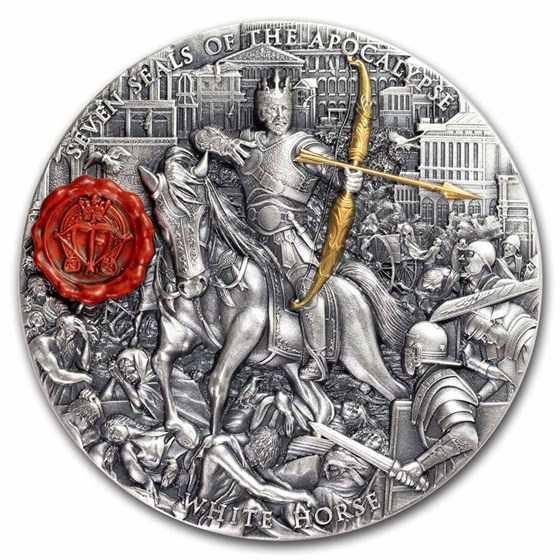 2023 Niue 3 oz Silver Seven Seals of the Apocalypse (White Horse) 2023 Niue 3 oz Silver Seven Seals of the Apocalypse (White Horse)