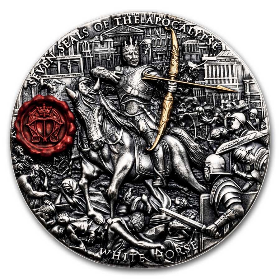 2023 Niue 3 oz Silver White Horse (with Box & COA - No Capsule)