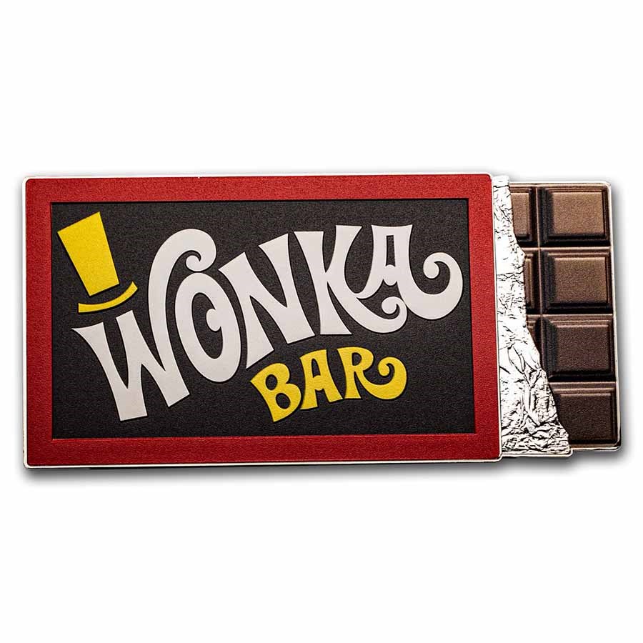 2023 Niue 5 oz Ag Willy Wonka & The Chocolate Factory: Wonka Bars