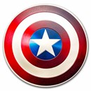 2023 Niue 5 oz Silver $10 Marvel: Captain America Shield Replica