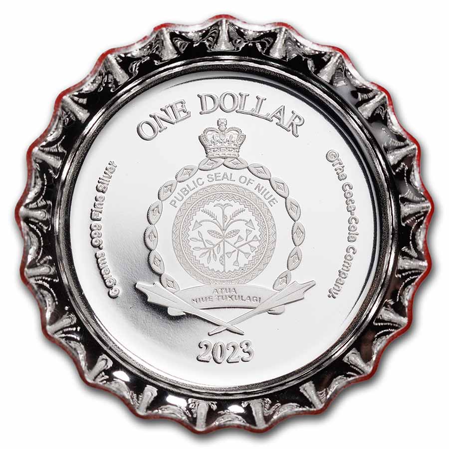 コカ・コーラボトルキャップ銀貨（NGC PF70UC最高鑑定） コカ・コーラボトルキャップ銀貨（NGC PF70UC最高鑑定）