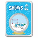 2023 Niue Colorized 1 oz Silver $2 Smurfs Christmas Carol in TEP