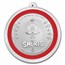 2023 Niue Colorized 1 oz Silver $2 Smurfs Christmas Ornament