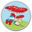 2023 Niue Colorized 1 oz Silver $2 Smurfs Papa Smurf in TEP