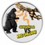 2023 Niue Colorized 2 oz Silver King Ghidorah Coin