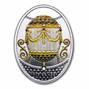 2023 Niue Silver Faberge Eggs: Cradle with Garlands