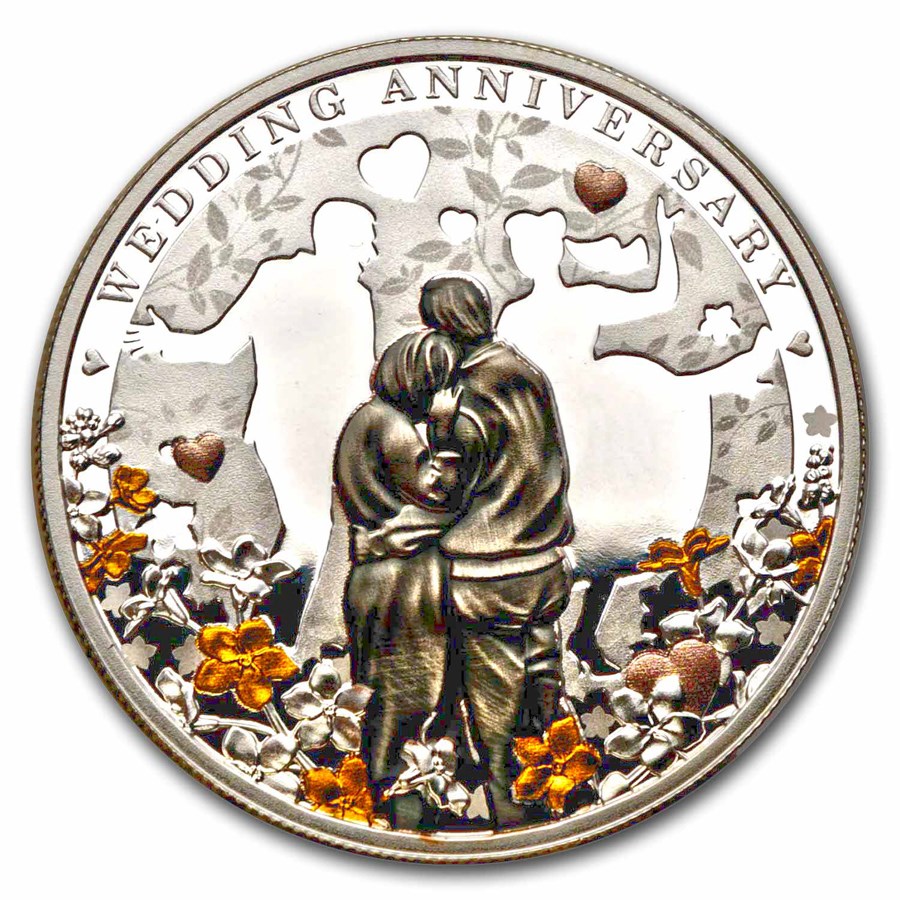 2023 Niue Silver Proof Wedding Anniversary Coin