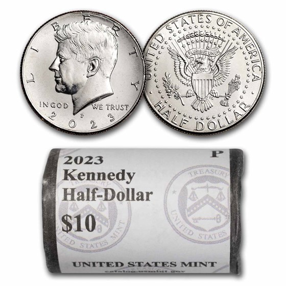 2023-P Kennedy Half Dollar 20-Coin Roll BU (Mint Wrapped) 2023-P Kennedy Half Dollar 20-Coin Roll BU (Mint Wrapped)