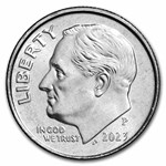 2023-P Roosevelt Dime 50-Coin Roll BU
