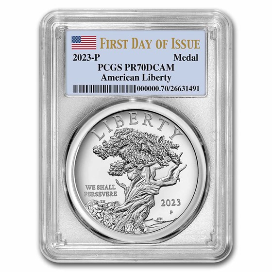 2023-P Silver American Liberty Medal PR-70 PCGS (First Day) 2023-P Silver American Liberty Medal PR-70 PCGS (First Day)