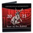 2023 Palau 1 oz Silver $5 Year of the Rabbit UHR (Colorized)