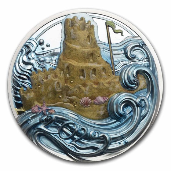 2023 Palau 3 oz Silver Childhood Memories: Sandcastle 2023 Palau 3 oz Silver Childhood Memories: Sandcastle