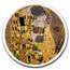 2023 Palau 3 oz Silver Fine Embroidery Art: The Kiss