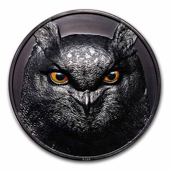 2023 Palau 500 gram Silver Hunters by Night: Eagle Owl 2023 Palau 500 gram Silver Hunters by Night: Eagle Owl